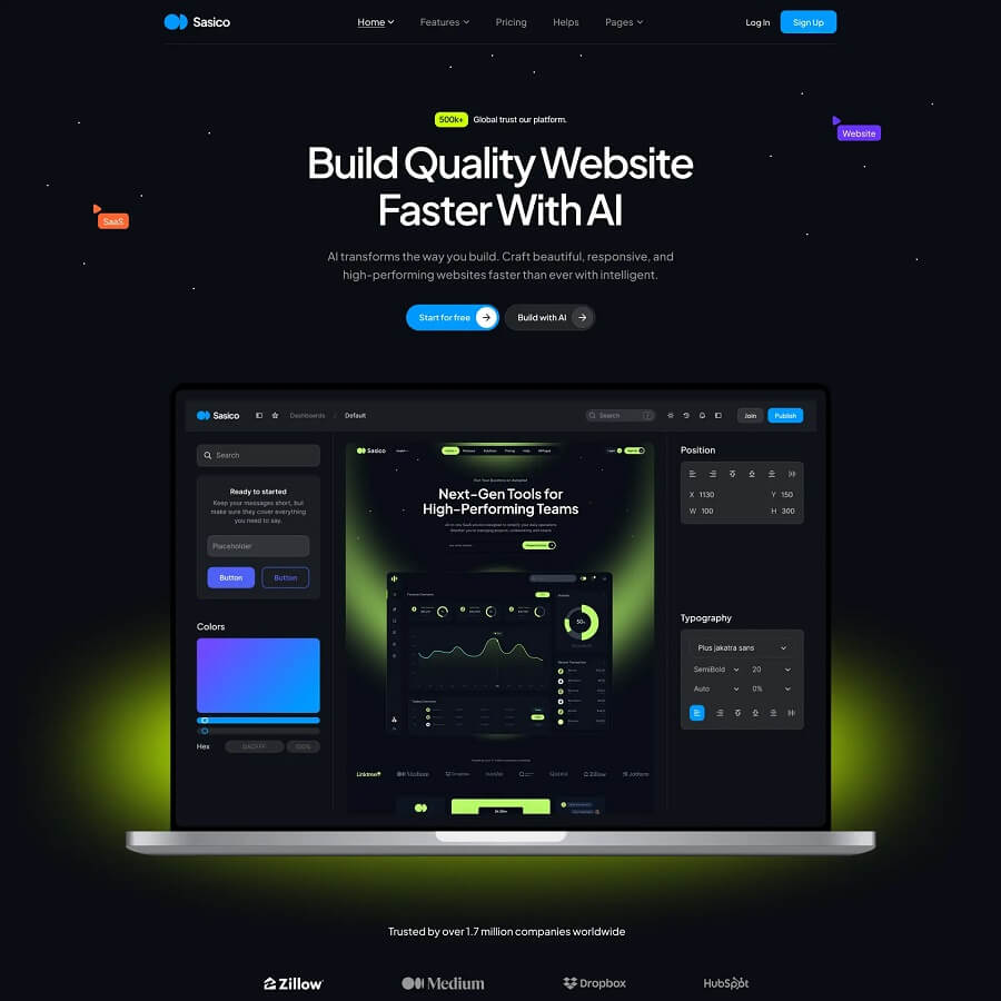 Ai Web Builder Dark